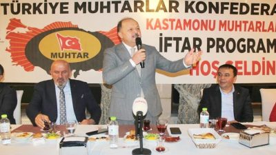 Vali Meftun Dallı, Kastamonu’da düzenlenen Muhtarlar Derneği iftar programına katıldı.