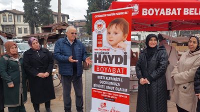 SMA Tip-1 hastası Uras Çağrı bebek için Boyabat Belediyesi çalışanları