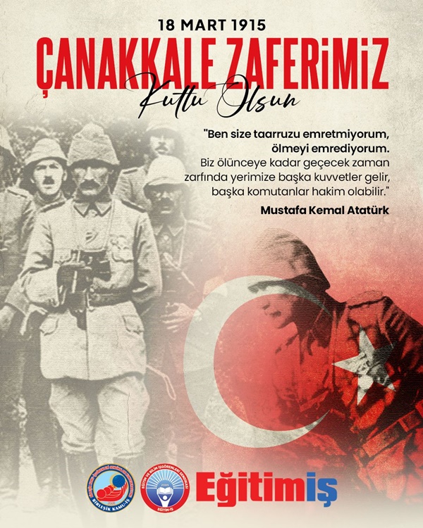 Sinop Eğitim İş Sendikası Sinop Şube Başkanlığı 18 mart şehitleri