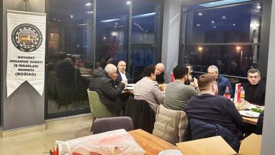 BOSİAD üyeleri Boyabat Kaymakamlığı tarafından düzenlenen iftar programında bir araya