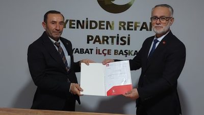 eniden Refah Partisi Saraydüzü İlçe Başkanlığı’na Rafet Ağan atandı. Görevlendirme,