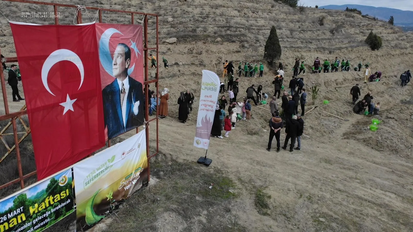 Boyabat’ta “Türkiye’nin Orman Gücü” Seferberliği Yüzlerce Fidan Toprakla Buluştu! Sinop’un