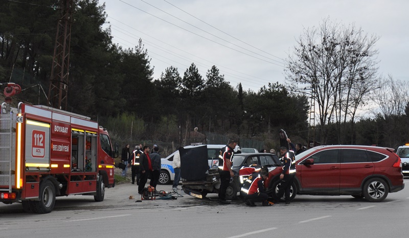 sinop boyabat itfaiye kavsak trafik kazasi1234