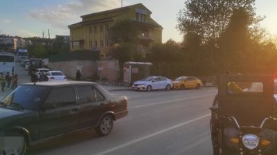 Boyabat ilçemizde meydana gelen trafik kazasında elektrikli aracın devrilmesi sonucu