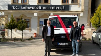 Saraydüzü Belediyesi araç filosuna bir yenisini daha ekledi! Hayırsever iş