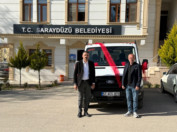 Saraydüzü Belediyesi araç filosuna bir yenisini daha ekledi! Hayırsever iş