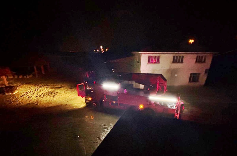 Boyabat’ta Tuğla Fabrikası Yangını! Alevler