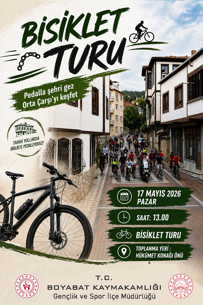 Boyabat’ta Bisiklet Turu Heyecanı Tarihi Yollarda Pedallar Çevrilecek99