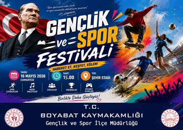Boyabat’ta Gençlik ve Spor Festivali