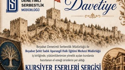 BOYABAT DENETİMLİ SERBESTLİK YÜKÜMLÜLERİNİN EL EMEĞİ ESERLERİ GÖRÜCÜYE ÇIKIYOR Boyabat