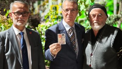 Yeniden Refah Partisi heyetinin Boyabat Alparslan Türkeş Parkı incelemesinde, Osman