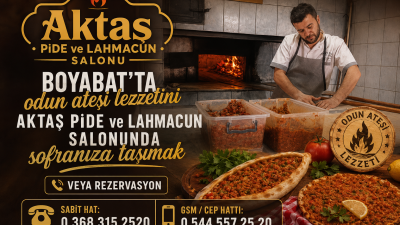 Boyabat Aktaş Pide & Lahmacun ile odun ateşinde pişen eşsiz