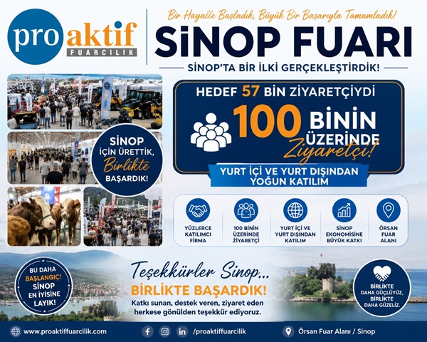Sinop'ta fuarcılık devrimi! Hüseyin Şahin ve Proaktif Fuarcılık vizyonuyla şehir