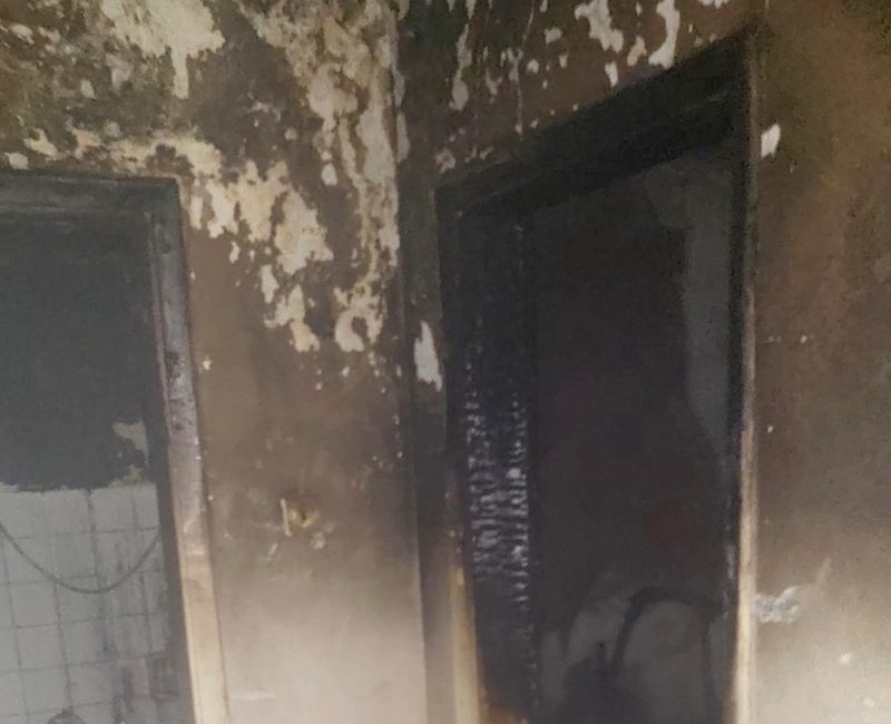 Sinop’un Boyabat ilçesi Camikebir Mahallesi’nde bir apartman dairesinde çıkan yangın,