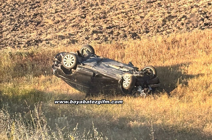 Boyabat kaza, Saraydüzü yolunda kaza, Boyabat trafik kazası, kontrolden çıkan otomobil, son dakika Boyabat haberleri, 57 plakalı araç kazası.22
