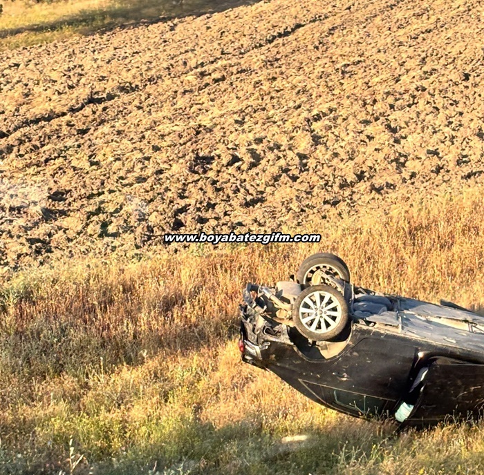 Boyabat kaza, Saraydüzü yolunda kaza, Boyabat trafik kazası, kontrolden çıkan otomobil, son dakika Boyabat haberleri, 57 plakalı araç kazası.5555