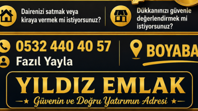 Boyabat Yıldız Emlak Boyabat ve çevresinde gayrimenkul sektörünün nabzını tutan