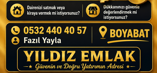 Boyabat Yıldız Emlak Boyabat ve