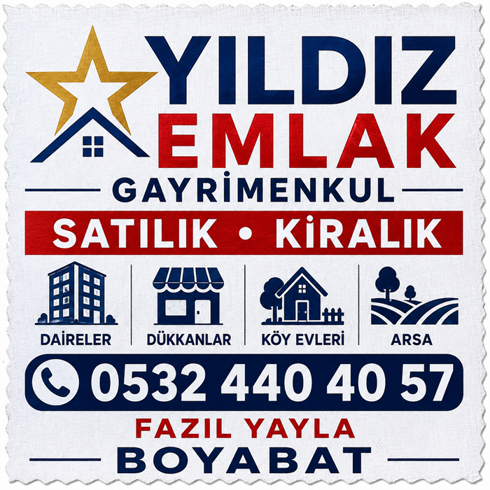 Boyabat Yıldız Emlak ve Gayrimenkul Danışmanlığı 1 boyabat emlakcilar satilik kiralik sahibinden daireler yildiz emlak0147258