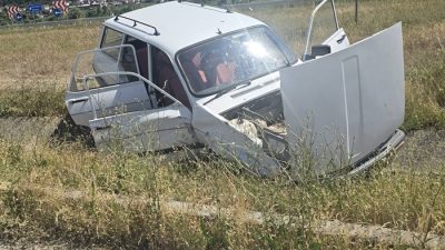 Sinop'un Durağan ilçesinde Dikmen yolu kavşağında meydana gelen trafik kazasında