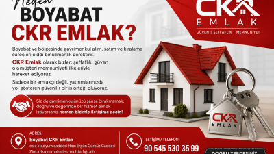 Boyabat Yıldız Emlak Boyabat ve çevresinde gayrimenkul sektörünün nabzını tutan