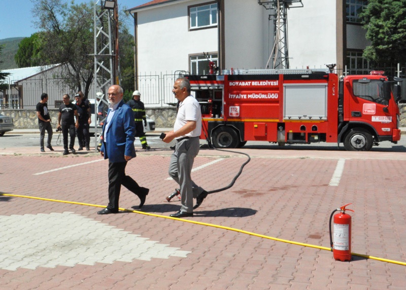 Boyabat’ta Doğalgaz Yangın Tatbikatı Gerçekleştirildi11