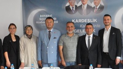 MHP Boyabat 26. Olağan İlçe Kongresi gerçekleştirildi. Tek liste ile