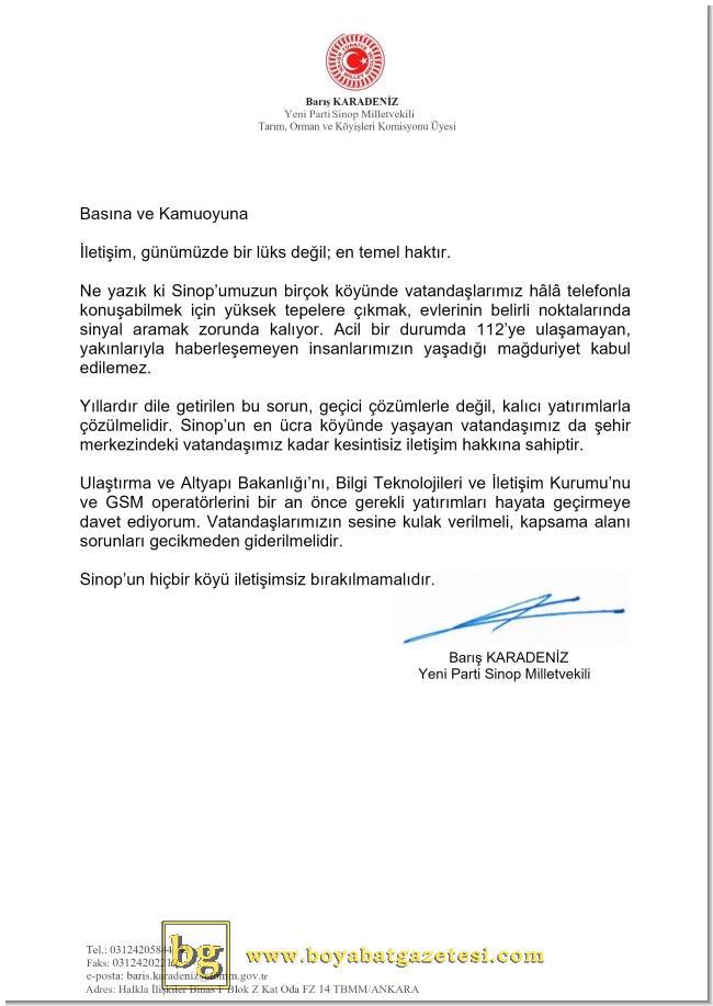 "21. Yüzyılda Şebeke Arama Çilesi! CHP'li Karadeniz Sinop'un Sesi Oldu"57