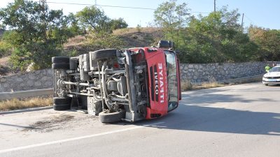 Boyabat istikametinden sanayi yönüne gitmekte olan özel bir şirkete ait