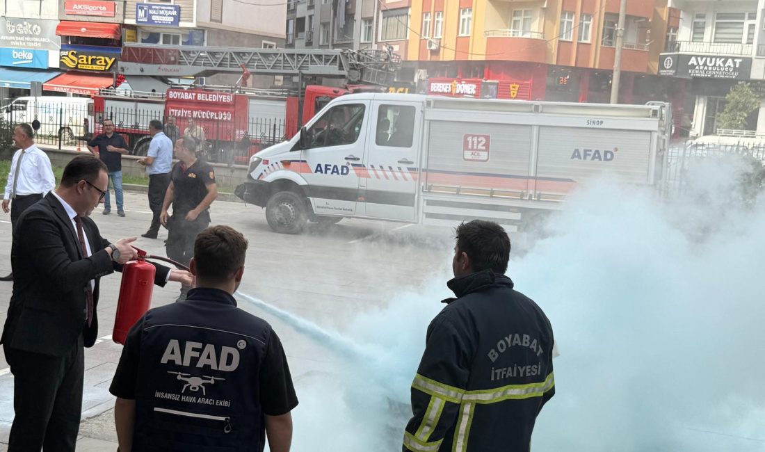 Sinop AFAD, Boyabat Başsavcılığı ve Boyabat Belediyesi iş birliğiyle Boyabat