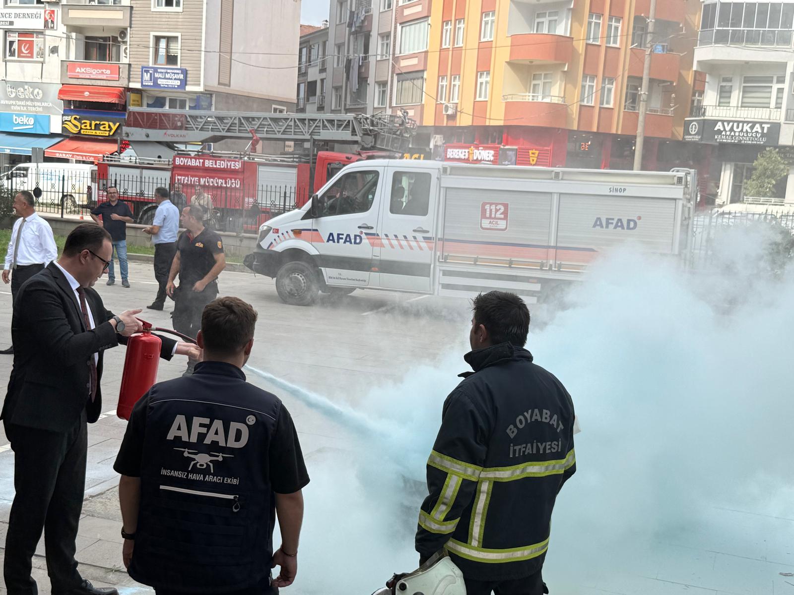 Sinop AFAD, Boyabat Başsavcılığı ve Boyabat Belediyesi iş birliğiyle Boyabat