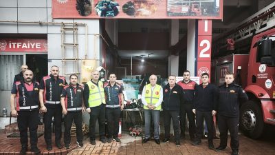 THK Sinop Şubesi, İtfaiye Haftası kapsamında Sinop Belediyesi İtfaiye Müdürlüğü’nü