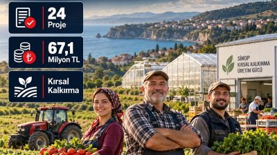 Sinop’ta kırsal kalkınma hamlesi başladı. Tarım ve Orman Bakanlığı kapsamında