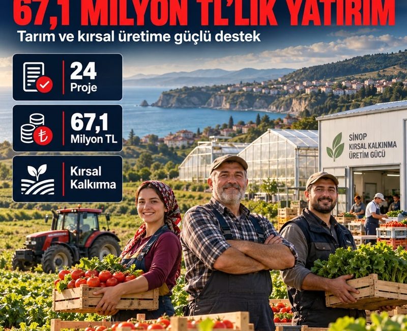 Sinop’ta kırsal kalkınma hamlesi başladı. Tarım ve Orman Bakanlığı kapsamında