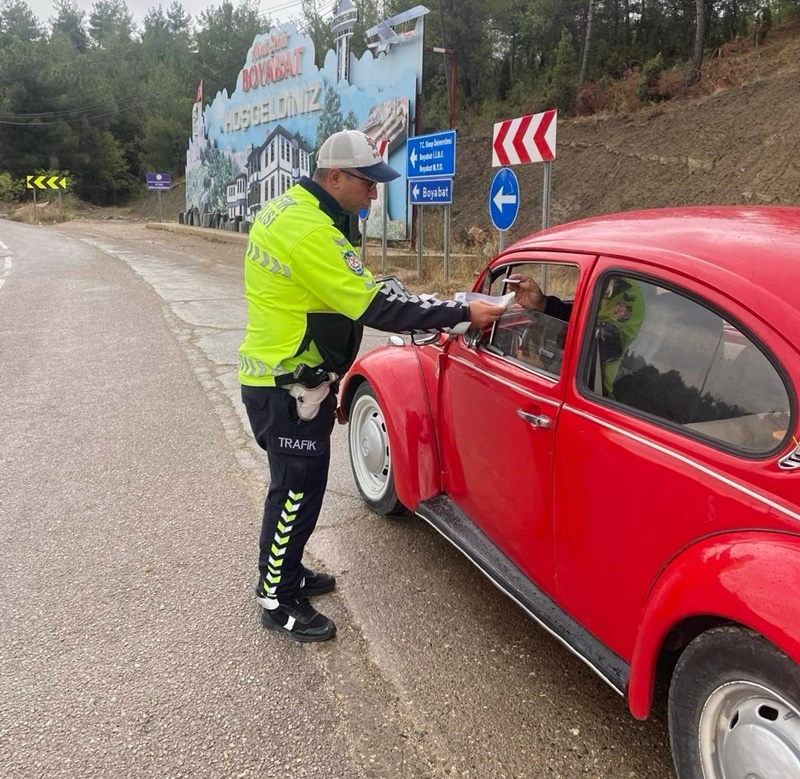 Sürücüler Dikkat! Boyabat Bölge Trafik’ten Son Dakika Hayati Uyarı