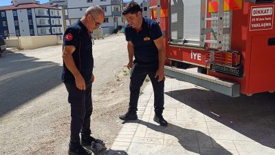 Boyabat Çamlıca Mahallesi Akdoğan Sokak’ta bir apartmanın 6. katında mahsur