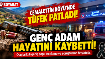 Sinop Boyabat Cemalettin köyü kırsalında elinde patlayan tüfekten çıkan saçmalarla