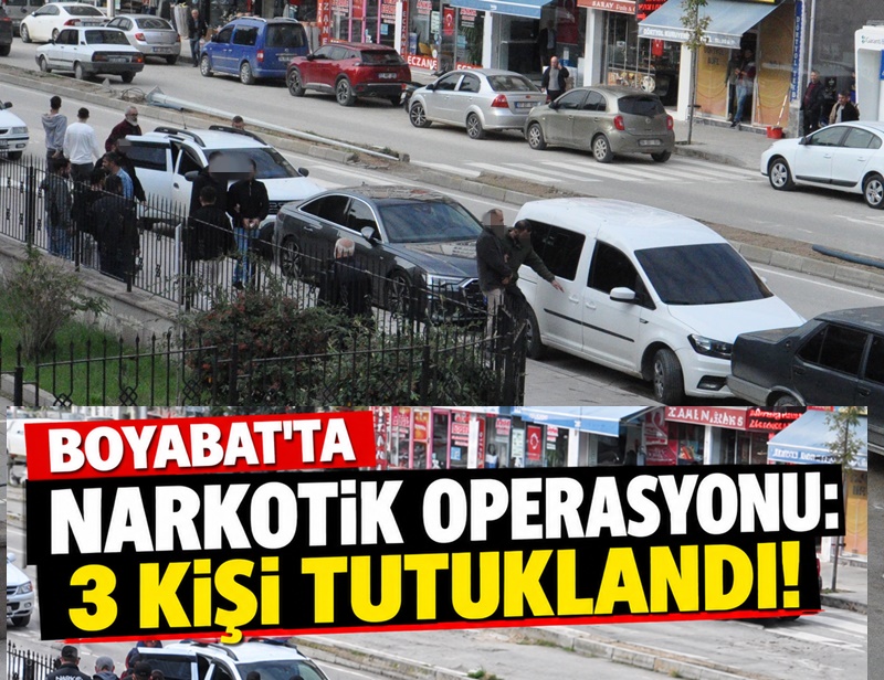Boyabat'ta Narkotik Operasyonu: 3 Kişi Tutuklandı! 1 Boyabat'ta Narkotik Operasyonu: 3 Kişi Tutuklandı!