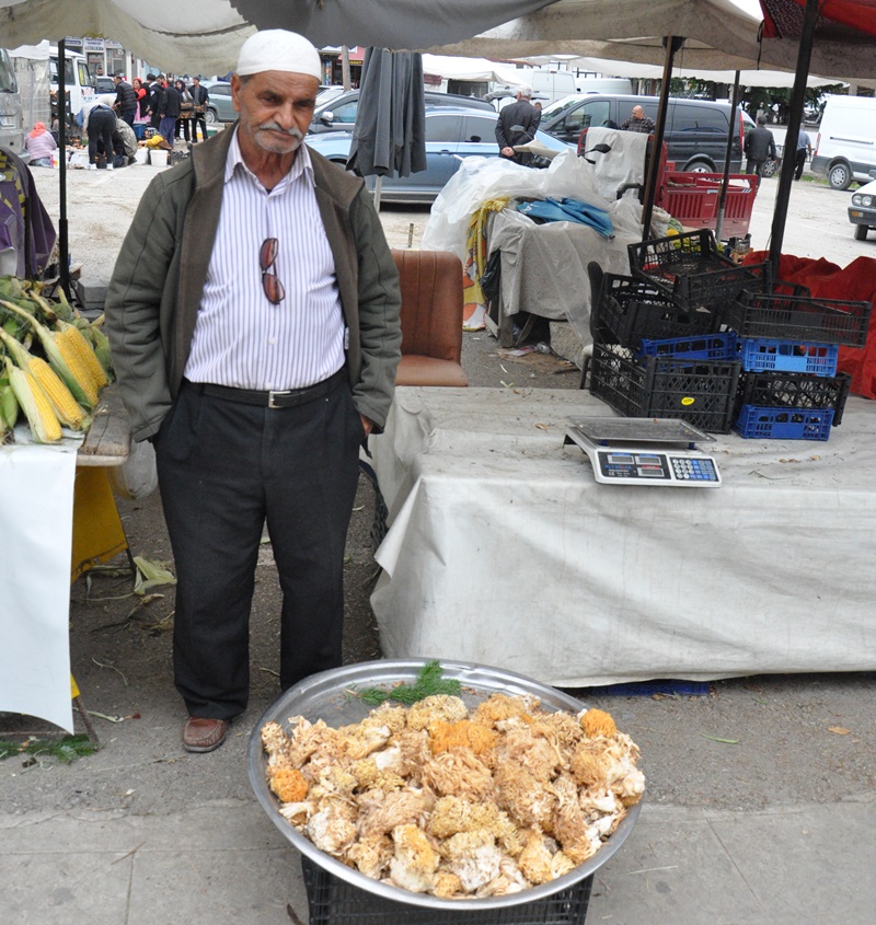 Boyabat Köylü Pazarı'nda Mantar Bereketi: Kanlıca ve Halı Saçağı Pazara İndi! 2 sinop boyabat mantar saticilari beyim