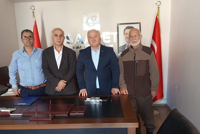 Saadet Partisi heyetinden Sinop sivil toplumunun tanınan ismi Yaşar Coşkun’a